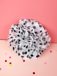 6 Cái/bộ Khăn Giấy Pom Pom, Họa Tiết Chấm Bi Hoa Giấy Bóng Cho Bữa Tiệc - màu đen - Xem 5