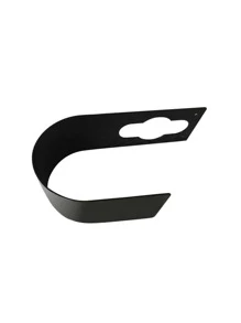 1入組碳素鋼掛壁式軟管儲物鉤,現代多功能掛壁式軟管儲物架 - 黑色 - 查看 5