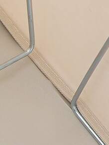 1個牛津布收納盒,鋼框可摺疊收納盒,pvc單窗移動盒,衣櫥衣物收納箱,可疊式收納箱 - 米色 - 查看 4