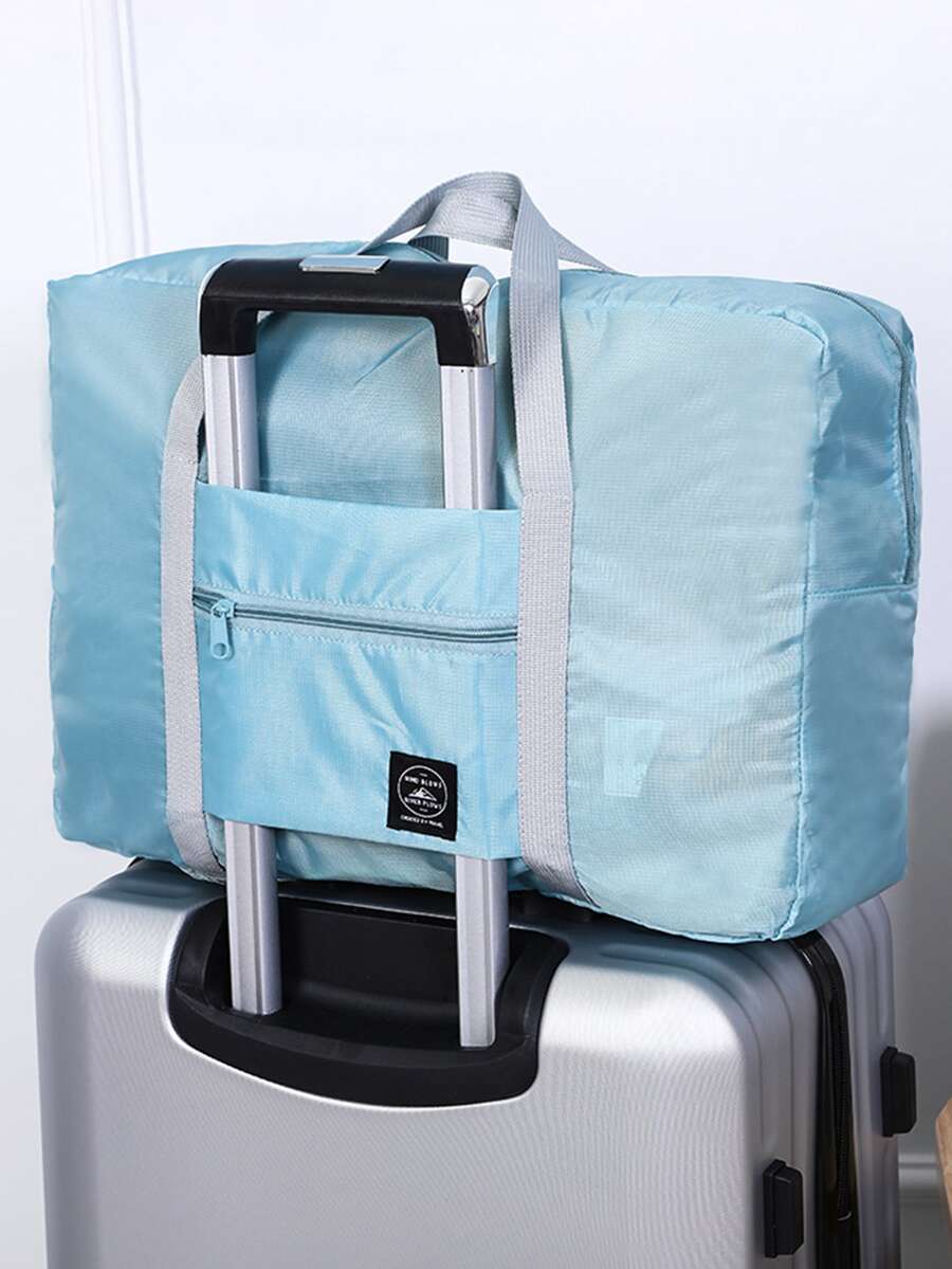 1入組藍色旅行儲物袋極簡主義滌綸可折疊旅行儲物袋 - 藍色 - 查看 1