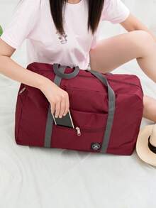 1入組藍色旅行儲物袋極簡主義滌綸可折疊旅行儲物袋 - 藍色 - 查看 3