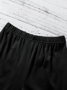 Tween Girl Mock Neck Tank Top & Flare Leg Pants