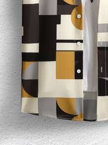 Manfinity LEGND Men Geo Print Shirt Without Tee - Multicolor - View 4