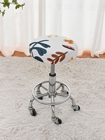 1入組臥室滌綸凳套小清新葉子印花彈力凳套