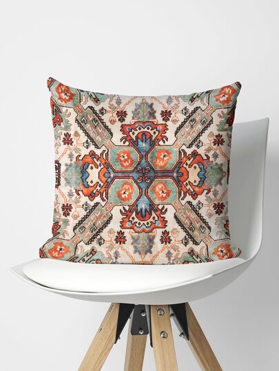 1 pieza con patrón geométrico Funda de cojín sin moderno de tela Funda de almohada decorativa para casa