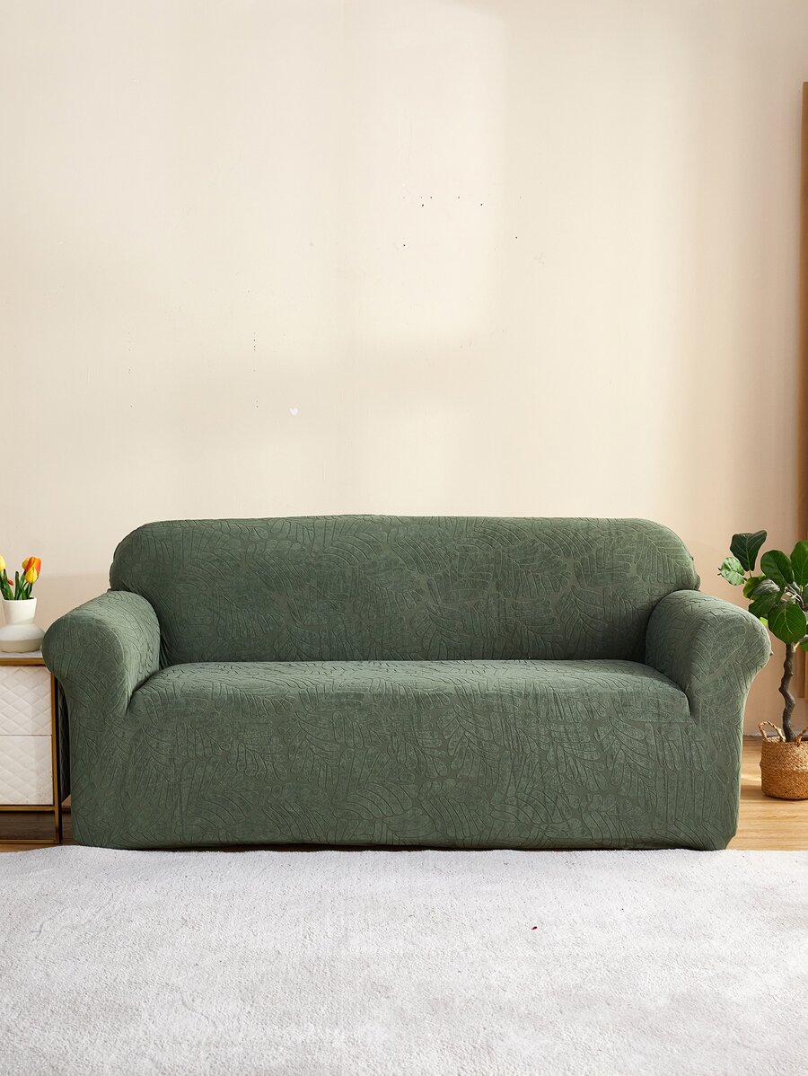 1 Polyester Bọc Ghế Sofa, Hiện Đại Dạ Nỉ Hoa Văn Lá Co Giãn Bọc Sofa Cho Ghế Sofa - màu xanh lá - Xem 1