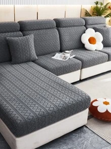 1 Màu Xám Sofa Ghế Đệm Tối Giản Polyester Chống Trơn Trượt Co Giãn Ghế Sofa Đệm Cho Tất Cả Các Mùa - Màu xanh Ô liu - Xem 4