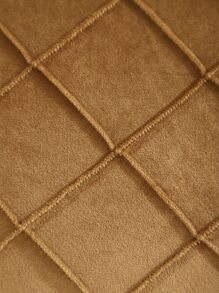 1入組棕色靠墊套無填充物極簡主義超細纖維壓痕裝飾抱枕套適合家用 - 卡其色 - 查看 7