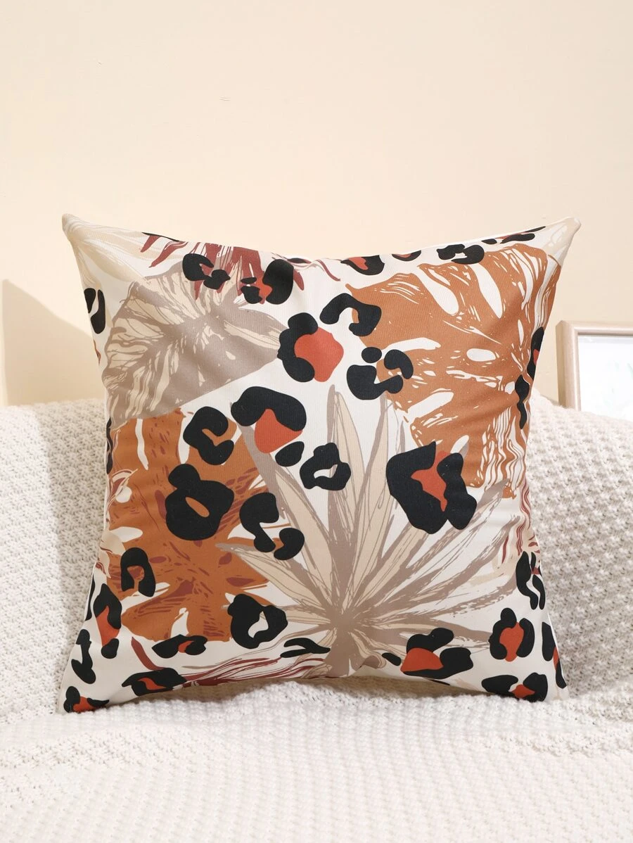 1 Da Báo & Họa Tiết Nhiệt Đới Đệm Không Chất Độn, Vải Hiện Đại Trang Trí Ném Gối Cho Gia Đình - Nhiều màu - Xem 1