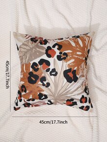 1 Da Báo & Họa Tiết Nhiệt Đới Đệm Không Chất Độn, Vải Hiện Đại Trang Trí Ném Gối Cho Gia Đình - Nhiều màu - Xem 4