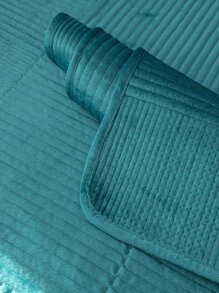 1pc Green Sofa Towel, Minimalist Polyester Sofa Cover Blanket For Home, All Season - Green - View 5