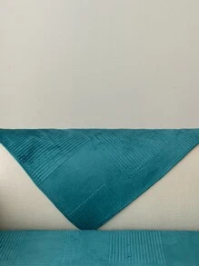 1pc Green Sofa Towel, Minimalist Polyester Sofa Cover Blanket For Home, All Season - Green - View 6