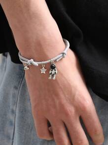 Fashionable And Popular Men Astronaut Charm Bracelet For Jewelry Gift And For A Stylish Look