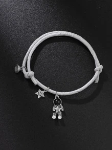 Fashionable And Popular Men Astronaut Charm Bracelet For Jewelry Gift And For A Stylish Look