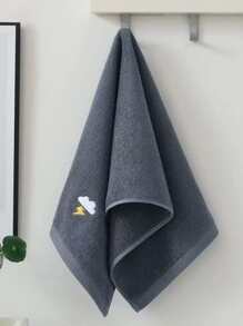 1入組雲朵刺繡面巾適合日常生活極簡面料面巾四季皆宜