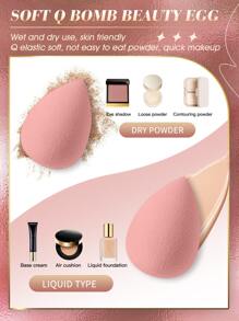 Bộ 1 miếng mút trang điểm + 1 hộp đựng, Giá rẻ, Đồ nhét tất, Trang điểm, Dụng cụ trang điểm, Đồ giá rẻ, Quà tặng, Quà tặng cho phụ nữ, Quà tặng Giáng sinh - Nhiều màu - Xem 5