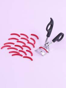 20片装睫毛夹替换垫，橡胶材质，适用于通用睫毛夹（红色），价格实惠，适合作为圣诞礼物、化妆品、化妆工具等。