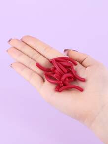 20片装睫毛夹替换垫，橡胶材质，适用于通用睫毛夹（红色），价格实惠，适合作为圣诞礼物、化妆品、化妆工具等。