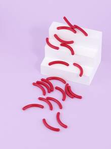 20片装睫毛夹替换垫，橡胶材质，适用于通用睫毛夹（红色），价格实惠，适合作为圣诞礼物、化妆品、化妆工具等。