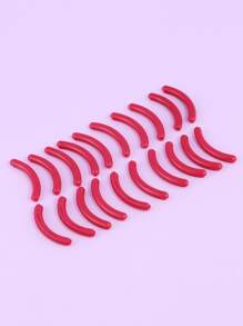 20片装睫毛夹替换垫，橡胶材质，适用于通用睫毛夹（红色），价格实惠，适合作为圣诞礼物、化妆品、化妆工具等。