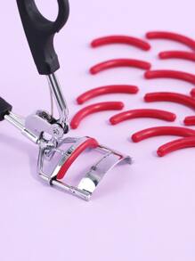 20片装睫毛夹替换垫，橡胶材质，适用于通用睫毛夹（红色），价格实惠，适合作为圣诞礼物、化妆品、化妆工具等。