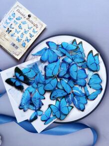 40ピース 蝶々パターン ステッカー - マルチカラー - チェックする 1