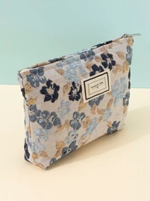 1个Y2K复古风蓝灰色大花朵压纹手柄高贵立体大容量防水旅行便携经典软六角包化妆包，适合女性和女孩，化妆包，化妆袋，护肤包，洗漱包，收纳袋，旅行必备，邮轮必备，宿舍必备，婚礼伴娘礼物，妈妈礼物，生日礼物，送给朋友和老师的礼物，家居装饰，浴室客厅卧室装饰，浴室收纳，珠宝收纳，唇油收纳，指甲油收纳，化妆包，化妆袋，化妆包，化妆品包，化妆品收纳，旅行，化妆袋，包，梳妆台，化妆袋，旅行必备，收纳袋，旅行必备，梳妆台配件，小化妆包，化妆袋，化妆品包，旅行必备，大容量，大化妆包、圣诞礼物、收纳袋、旅行、女士旅行必备礼物、收纳袋、手拿包/小手提包、化妆品收纳包、化妆品整理包、收纳袋、刷具收纳袋、迷你收纳袋、大容量收纳袋 - 彩色 - 查看 2