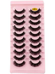 7 Trận Chiến Toàn Bộ Lông Mi Dày Uốn 9-12 MM Lông Tơ Nga Cuộn Lông Mi Giả - màu đen - Xem 4