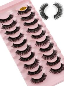 7 Trận Chiến Toàn Bộ Lông Mi Dày Uốn 9-12 MM Lông Tơ Nga Cuộn Lông Mi Giả - màu đen - Xem 5