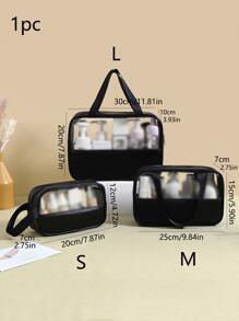 1 Túi Đựng Đồ Di Động, Túi Đựng Đồ Du Lịch Chống Thấm Nước Màu Đen Dành Cho Du Lịch - màu đen - Xem 2