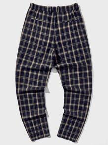 Manfinity Men Plaid Slant Pocket Suit Trousers - Multicolor - View 2