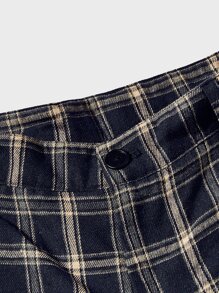 Manfinity Men Plaid Slant Pocket Suit Trousers - Multicolor - View 4