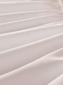 1 tấm ga trải giường mềm mại, thoáng khí, màu trơn, ga trải giường vừa vặn cho nệm lớn, vỏ bọc giường ngủ, bộ đồ giường màu hồng, bộ đồ giường màu trắng, bộ đồ giường đơn màu đen, bộ đồ giường cỡ King nhiều màu (không bao gồm gối và vỏ gối) - trắng - Xem 3