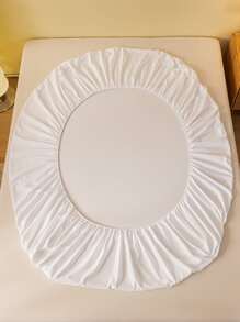 1 tấm ga trải giường mềm mại, thoáng khí, màu trơn, ga trải giường vừa vặn cho nệm lớn, vỏ bọc giường ngủ, bộ đồ giường màu hồng, bộ đồ giường màu trắng, bộ đồ giường đơn màu đen, bộ đồ giường cỡ King nhiều màu (không bao gồm gối và vỏ gối) - trắng - Xem 6