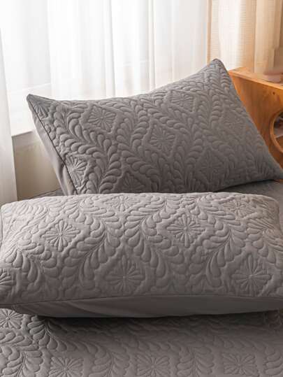 1 par poliéster Funda para almohada sin geométrico guateado Funda de cojín para