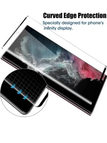 3pcs HD Curved Screen Protection Film Compatible With Samsung/Huawei - Clear - View 7