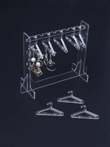 12入組/套PMMA首飾收納架簡約透明衣架設計家居首飾塔 - 無色 - 查看 1