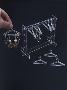 12入組/套PMMA首飾收納架簡約透明衣架設計家居首飾塔 - 無色 - 查看 2
