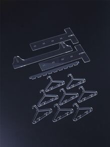 12入組/套PMMA首飾收納架簡約透明衣架設計家居首飾塔 - 無色 - 查看 5