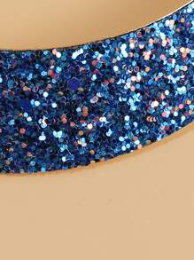 4 cái/bộ Bộ Trang Sức Chi Tiết Lấp Lánh - Màu xanh lam - Xem 4