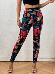 SHEIN Unity Quần tất nữ Hoa Giải trí - Nhiều màu - Xem 1