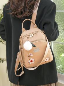 Balo Thời Trang Nữ - Màu Khaki - Xem 2