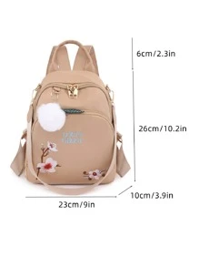 Balo Thời Trang Nữ - Màu Khaki - Xem 3