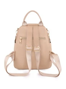 Balo Thời Trang Nữ - Màu Khaki - Xem 4