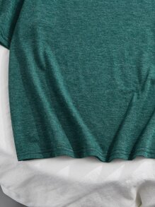 SHEIN Boys Tropical Print Tee - Dark Green - View 5