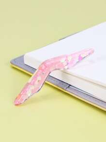 1pc Sequin Decor Book Page Holder - Pink - View 2