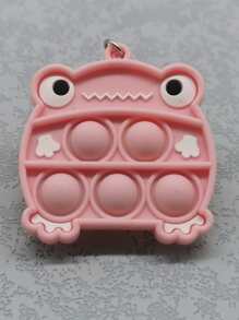 Cartoon Frog Design Fidget Toy Móc khóa quyến rũ - Hồng - Xem 4