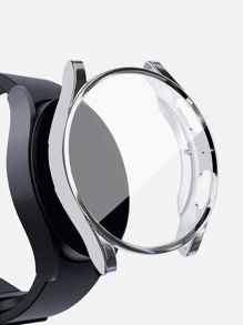 二合一殼套和屏幕保護膜與三星兼容星系手錶 - 銀色 - 查看 1