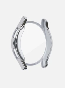 二合一殼套和屏幕保護膜與三星兼容星系手錶 - 銀色 - 查看 3