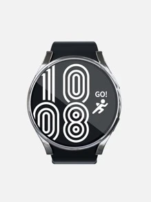 二合一殼套和屏幕保護膜與三星兼容星系手錶 - 銀色 - 查看 4